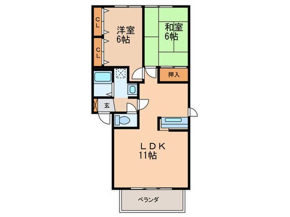 エティンセラー２１　Ａ棟の物件間取画像